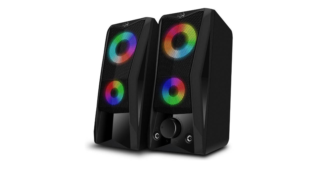 Колонки АС SVEN 445, черный (6 Вт, питание USB, подсветка)