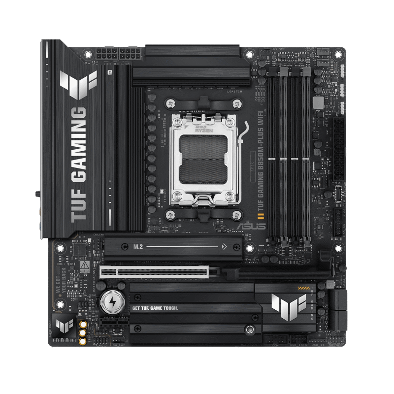 Материнская плата Asus TUF GAMING B850M-PLUS WIFI Socket AM5 AMD B850 4xDDR5 mATX AC`97 8ch(7.1) 2.5