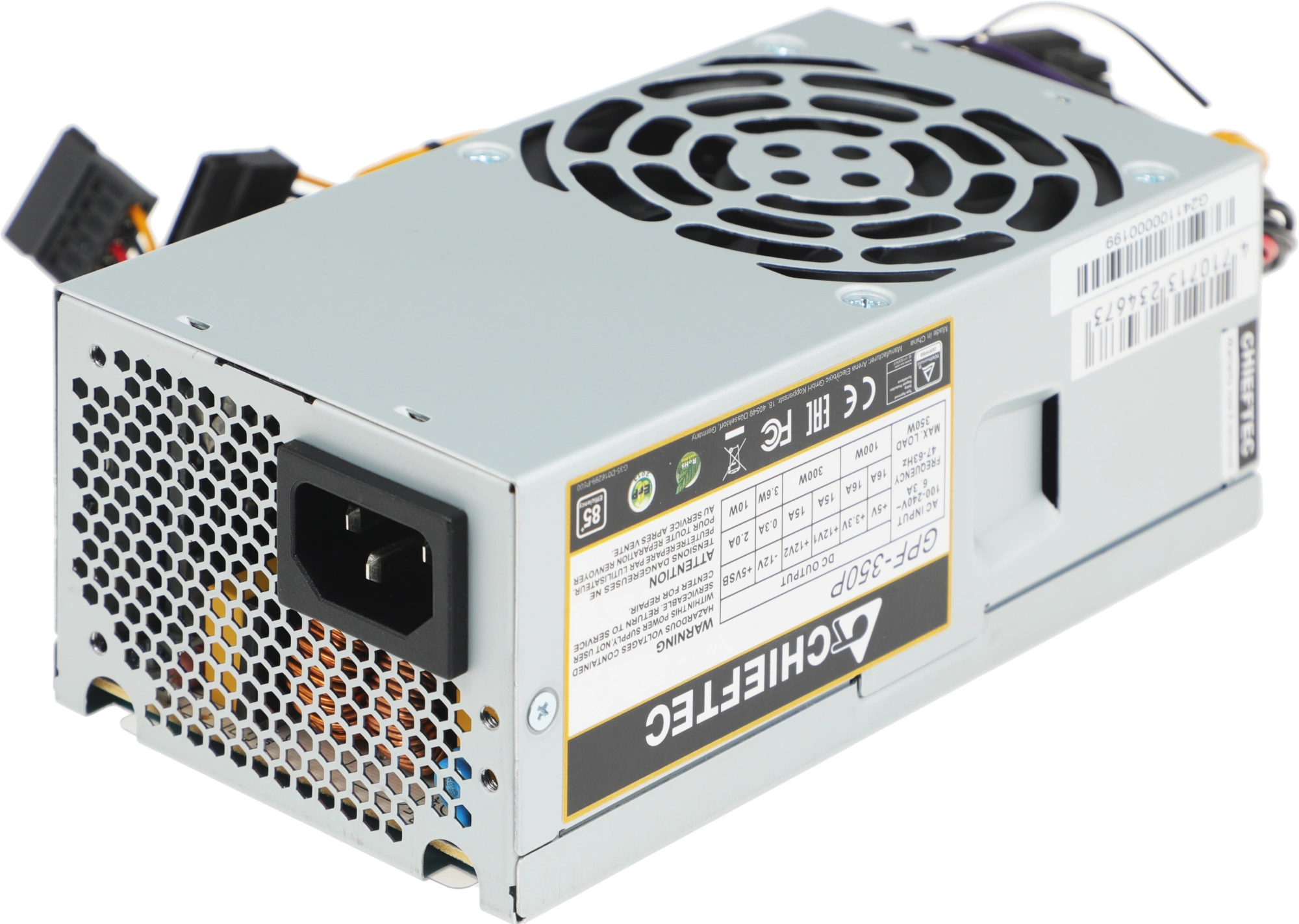 Блок питания Chieftec TFX 350W SMART GPF-350P 80+ bronze (20+4pin) APFC 80mm fan 2xSATA