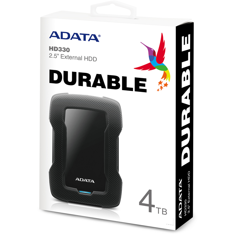Жесткий диск A-Data USB3.0 4TB AHD330-4TU31-CBK HD330 DashDrive Durable 2.5" черный
