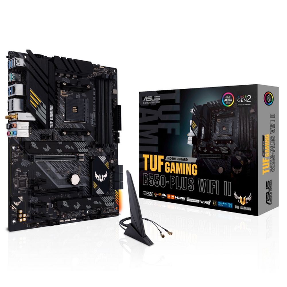 Материнская плата Asus TUF GAMING B550-PLUS WIFI II Soc-AM4 AMD B550 4xDDR4 ATX AC`97 8ch(7.1) 2.5Gg