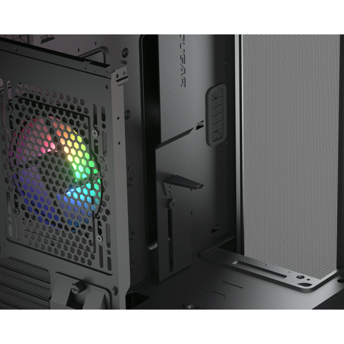Корпус Cougar Airface Pro RGB Black, 4х120mm ARGB Fan, ARGB Fan Hub, без БП, черный, E-ATX