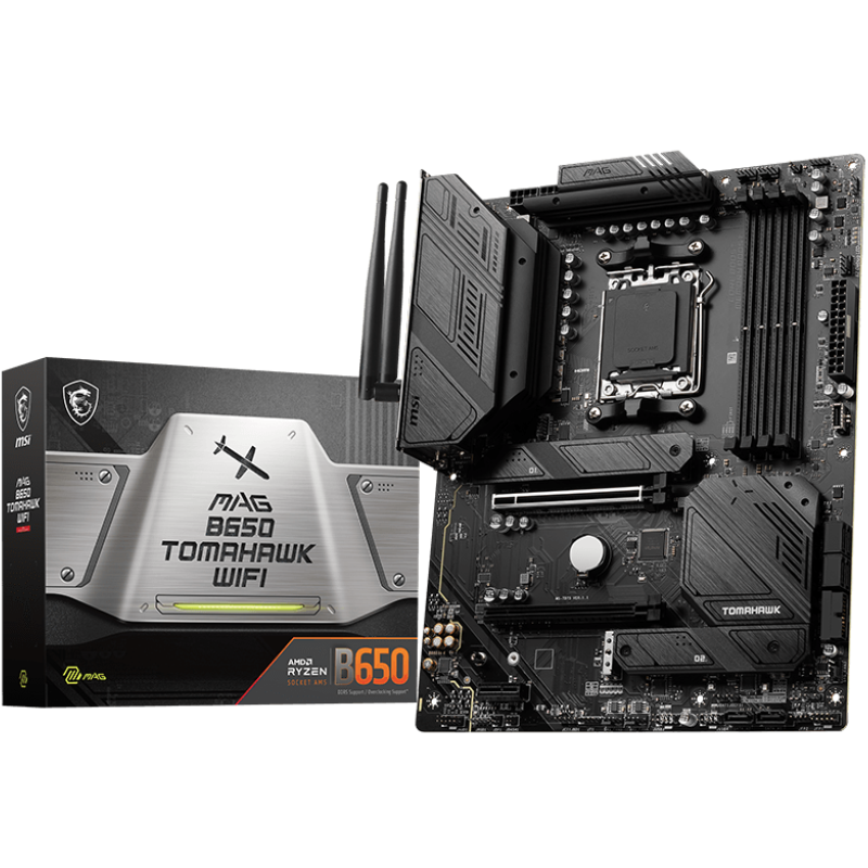 Материнская плата MSI MAG B650 TOMAHAWK WIFI Socket AM5 AMD B650 4xDDR5 ATX AC`97 8ch(7.1) 2.5Gg RAI