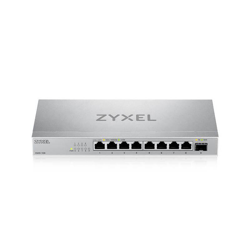 Коммутатор Zyxel XMG-108-ZZ0101F (L2) 8x2.5Гбит/с 1SFP+ неуправляемый