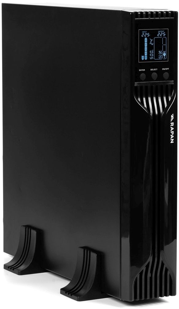 Источник бесперебойного питания Бастион Rapan-UPS 1000-Rack-IN-2X9-E 700Вт 1000ВА черный