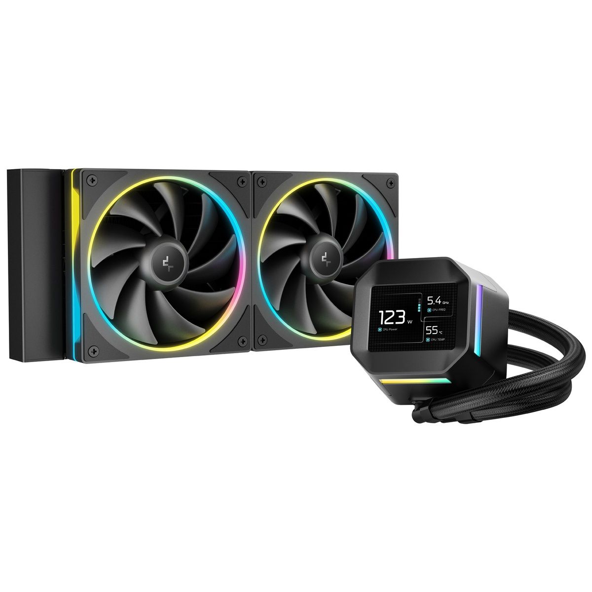 Система водяного охлаждения Deepcool LM240 ARGB Soc-AM5/AM4/1200/1700/1851 черный 4-pin 19-36dB Al L