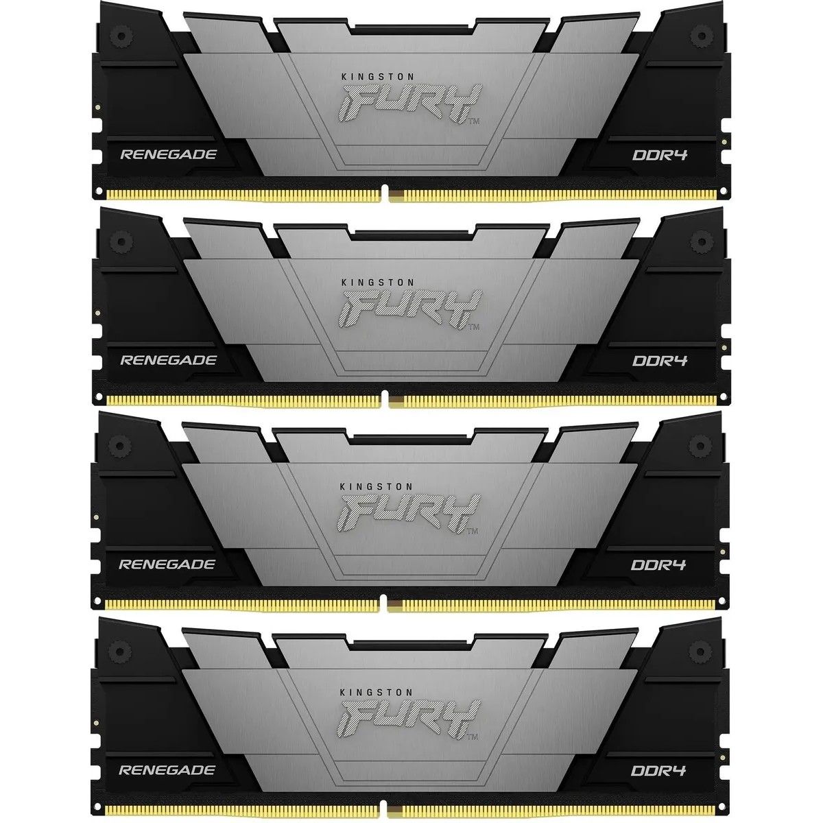 Память DDR4 4x16GB 3600MHz Kingston KF436C16RB12K4/64 Fury Renegade RTL Gaming PC4-28800 CL16 DIMM 2