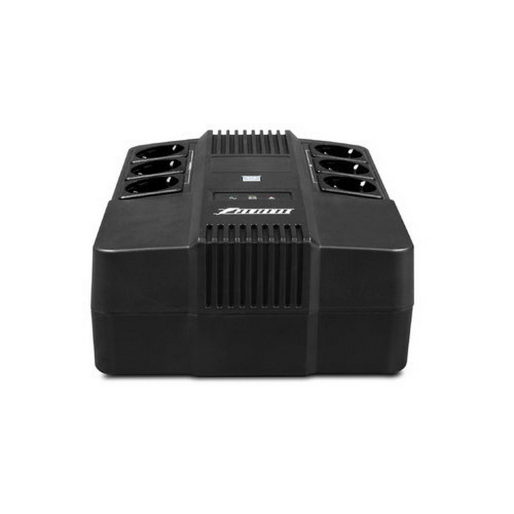 ИБП POWERMAN Brick 800 Мощность 800 ВА/480 Вт, батареи:  12 В 9 Ач - 1 шт, Розетки Shuko - 6 шт. Защ