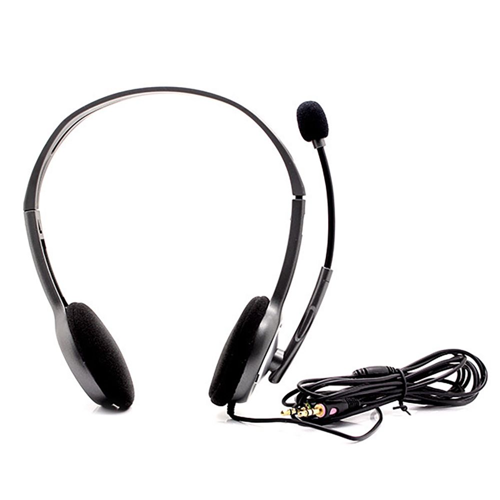 Наушники с микрофоном Logitech H111 серый 2.35м накладные оголовье (981-000594)