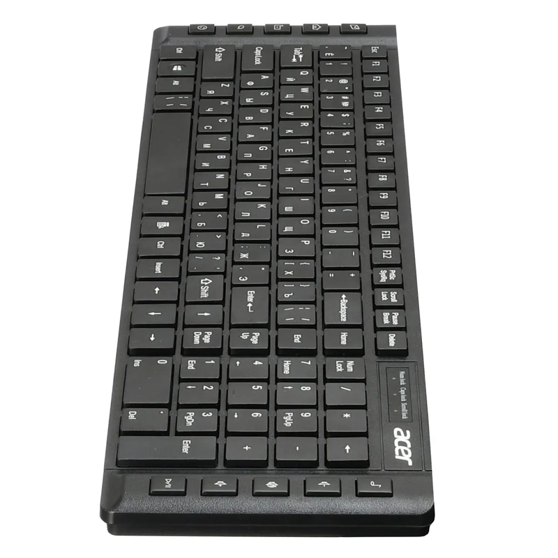 Клавиатура Acer OKW010 черный USB slim Multimedia (ZL.KBDEE.002)