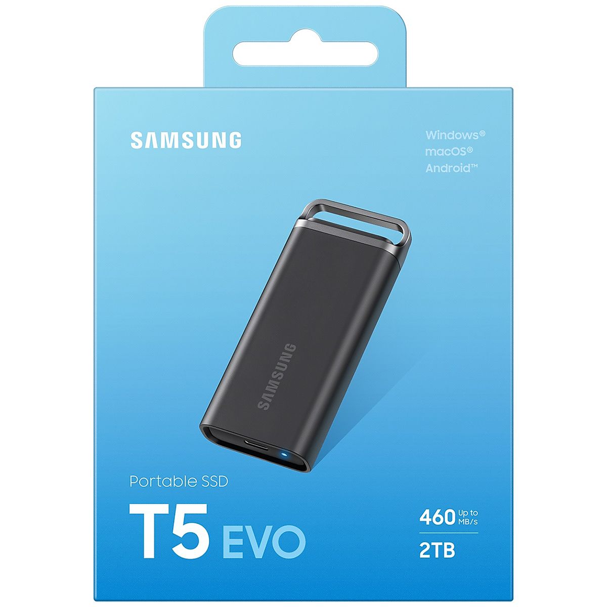 Накопитель SSD Samsung USB-C 2TB MU-PH2T0S/WW T5 Evo черный