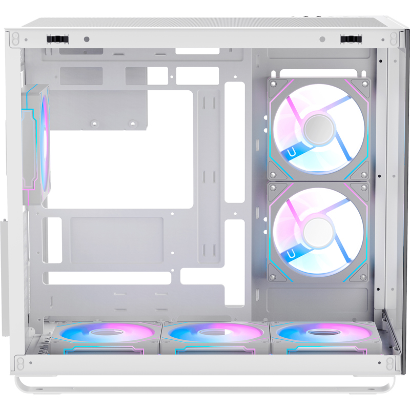 Корпус Ocypus Iota C70 WH ARGB, Midi-Tower, TG, 6x120mm ARGB, 2xUSB-A 3.0 + 1xUSB-C 3.1, ATX, mATX, 