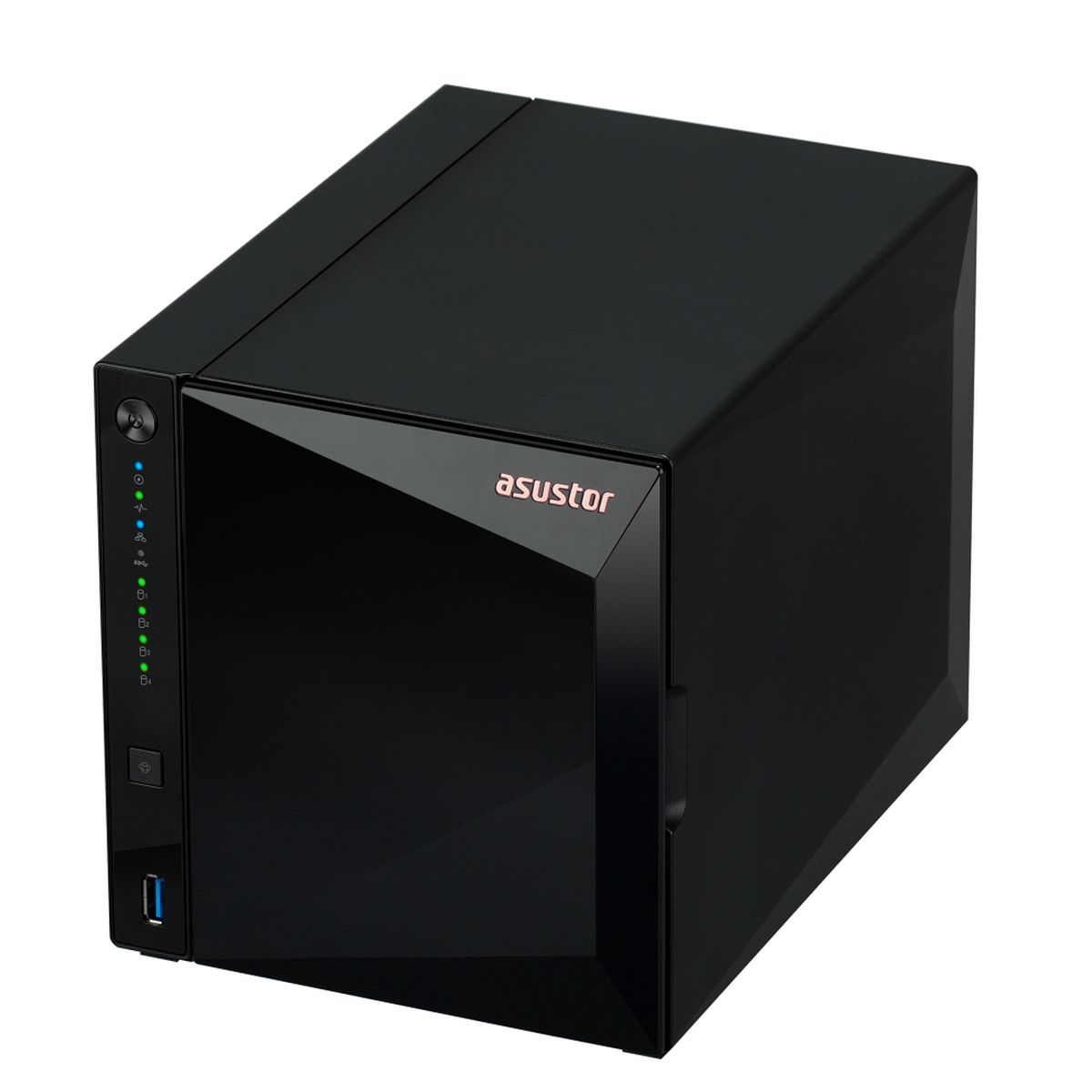 Сетевое хранилище ASUSTOR AS3304T V2 4-Bay NAS/MPl/ARM64 64-bit 1.7GHz/2GBDDR4/noHDD,LFF(HDD,SSD),/1