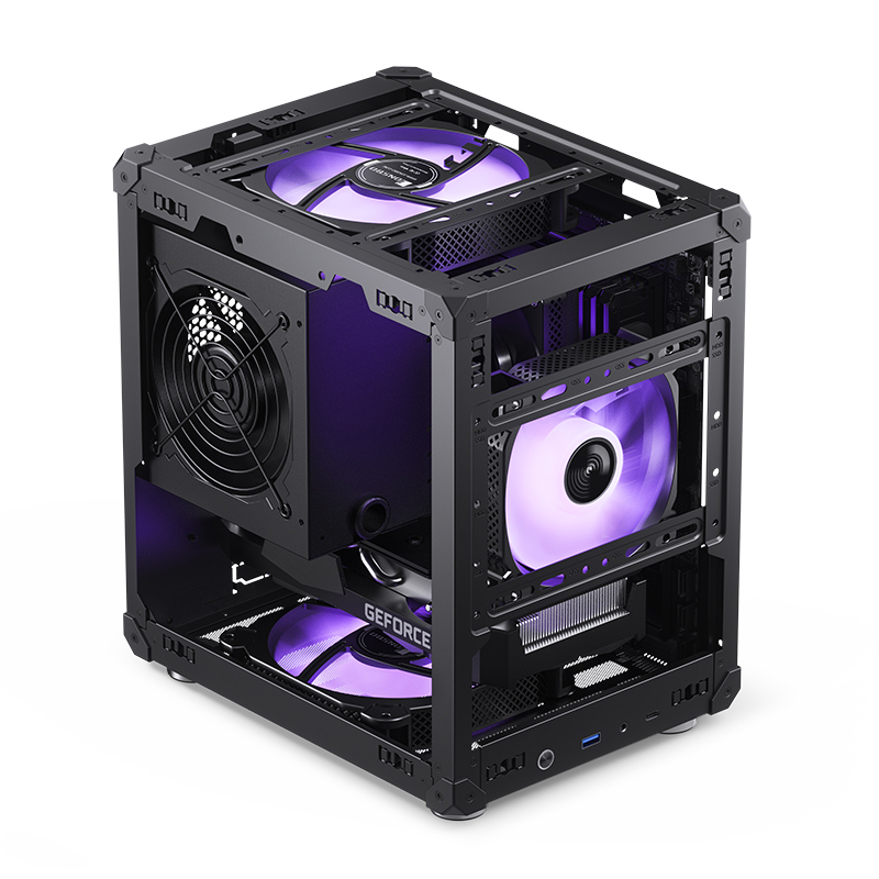 Корпус JONSBO C6, Mini-Tower,  no fan, 1xUSB-A 3.0 + 1xUSB-C 3.1, mATX, mITX Black