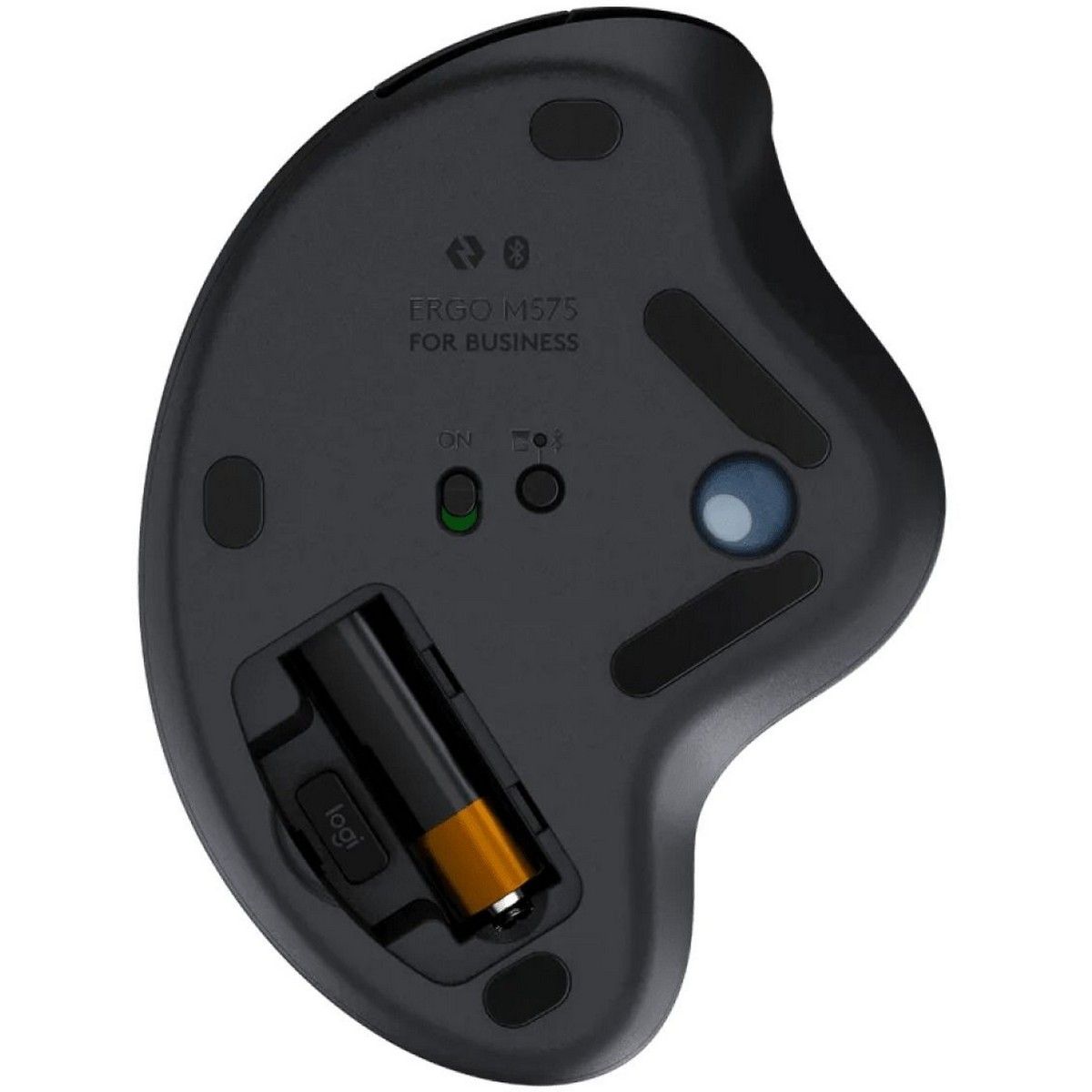 Трекбол Logitech M575S черный оптическая 2000dpi беспров. BT/Radio USB2.0 (910-007035)