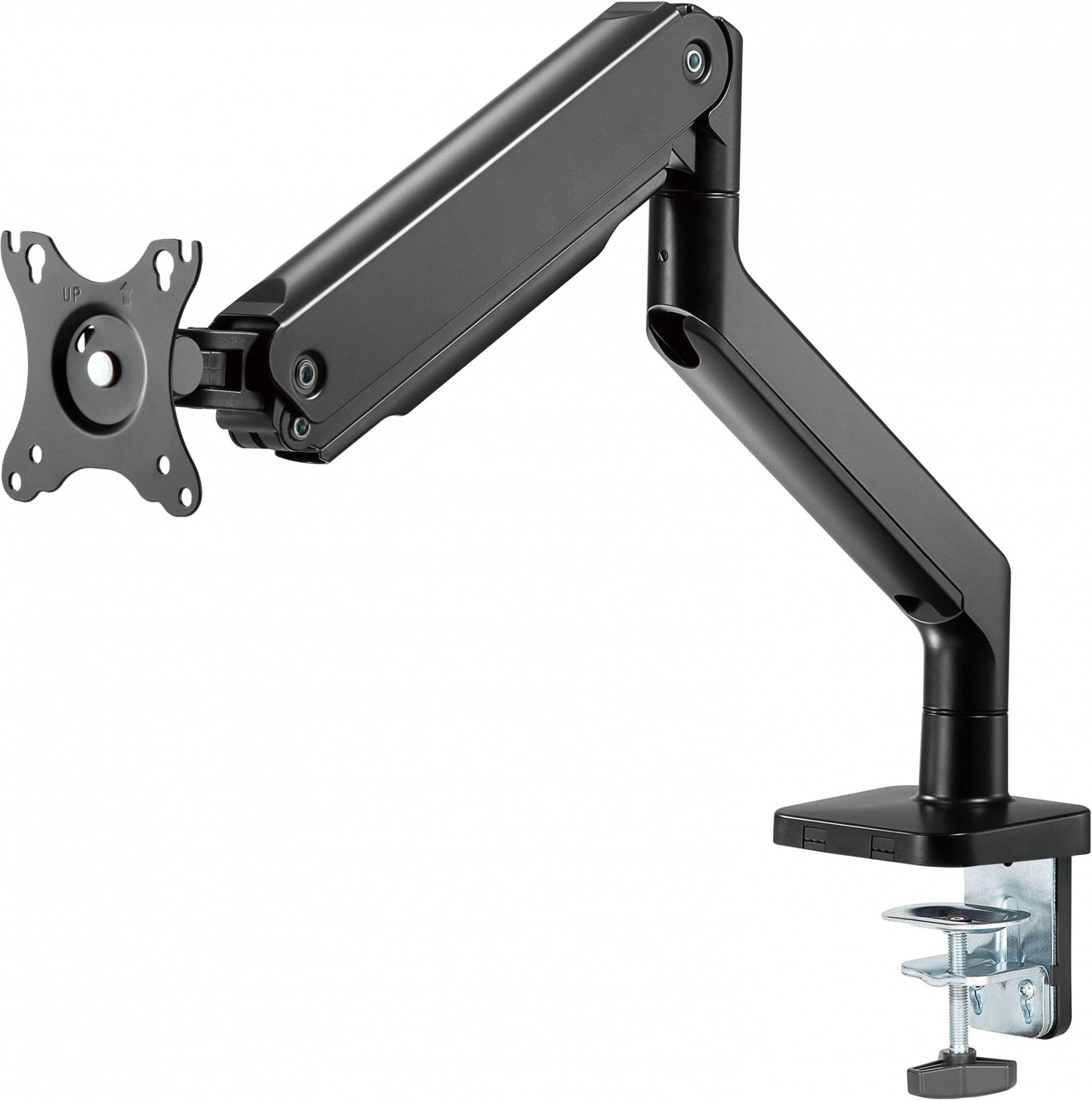 Кронштейн для мониторов Ultramounts UM730 черный 17"-45" макс.16кг крепление к столешнице поворот и 
