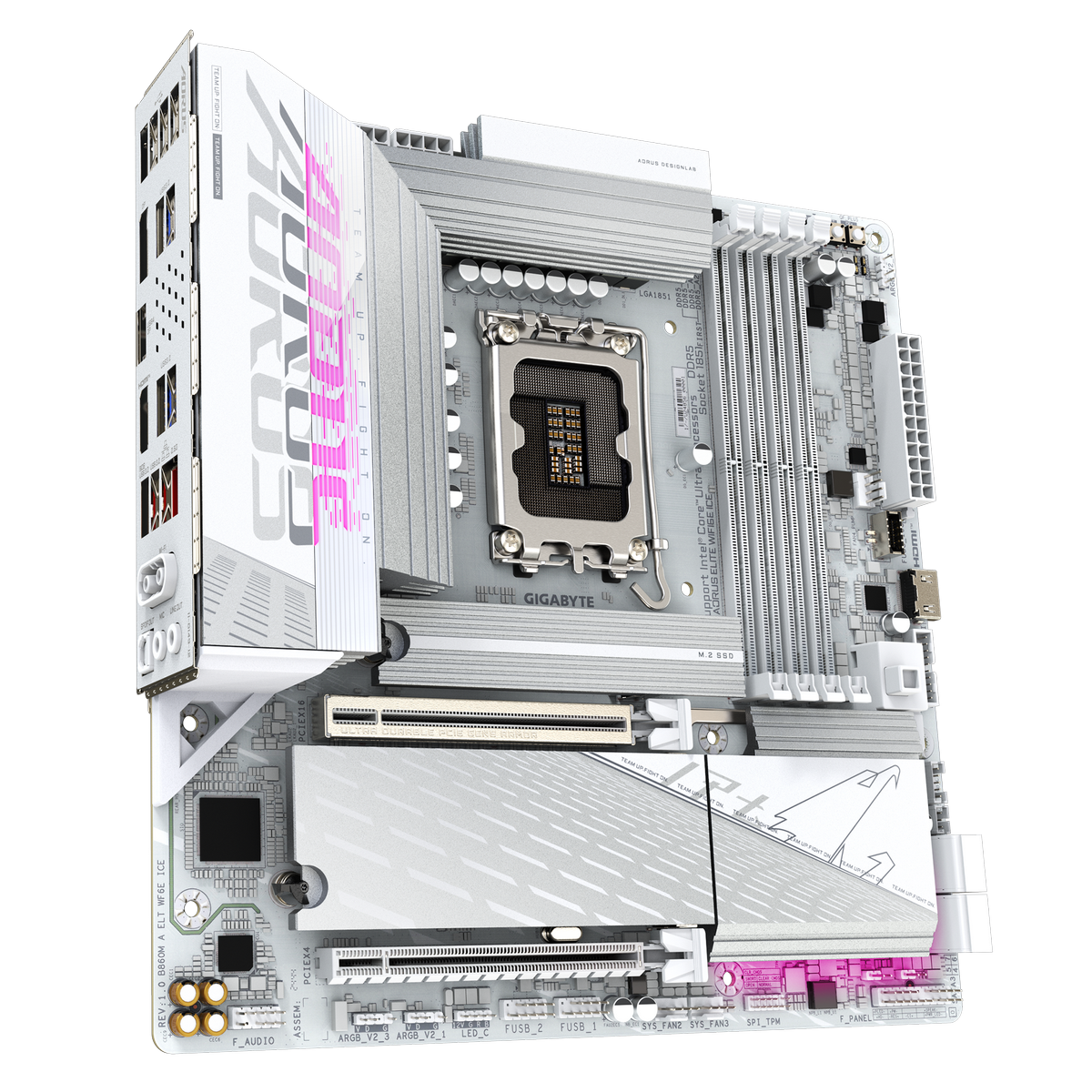 Материнская плата Gigabyte B860M AORUS ELITE WIFI6E ICE,