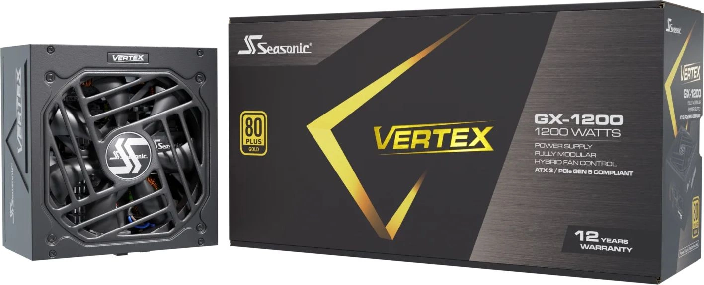 Блок питания Seasonic ATX 1200W VERTEX GX-1200 80+ gold (20+4pin) APFC 135mm fan 18xSATA Cab Manag R