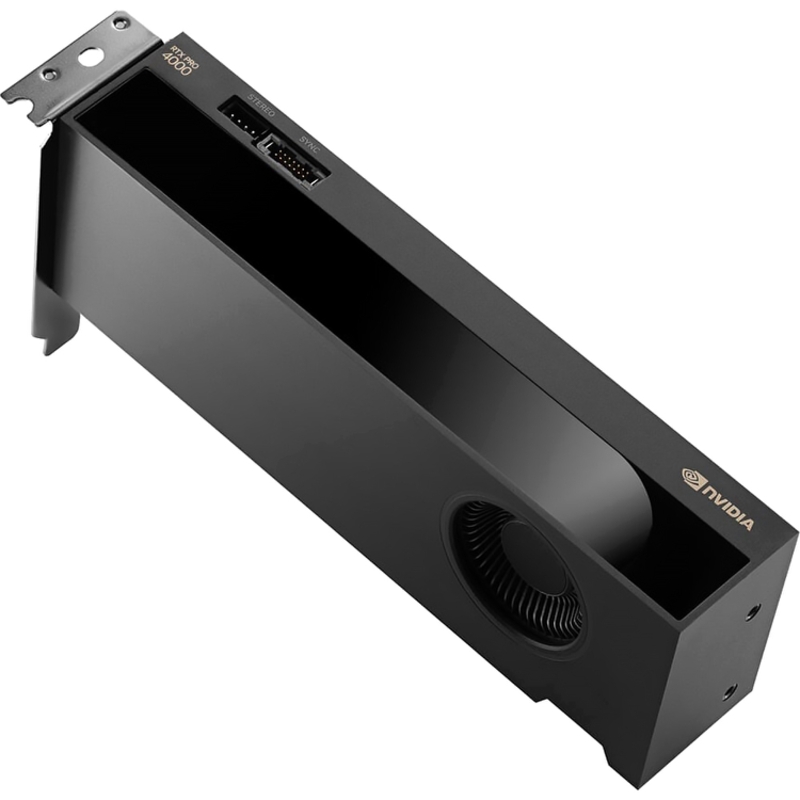 Графический ускоритель Nvidia RTX PRO 4000 SFF Blackwell, 24GB GDDR7 ECC, 432 GB/s, CUDA Cores 8960,