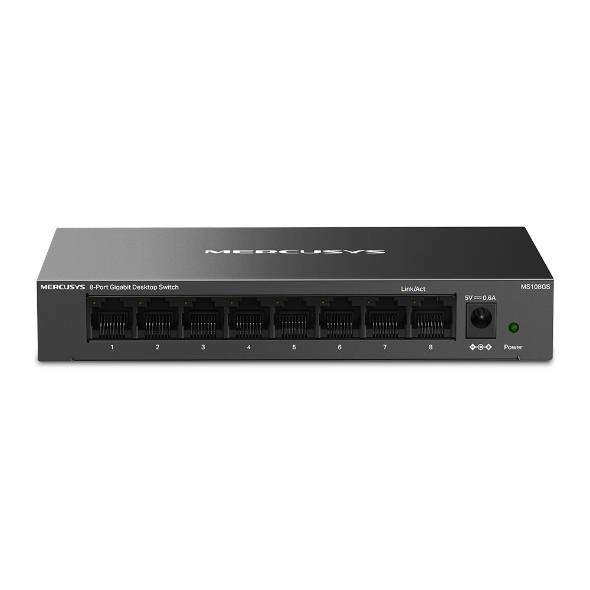 Коммутатор Mercusys MS108GS (L2) 8x1Гбит/с неуправляемый