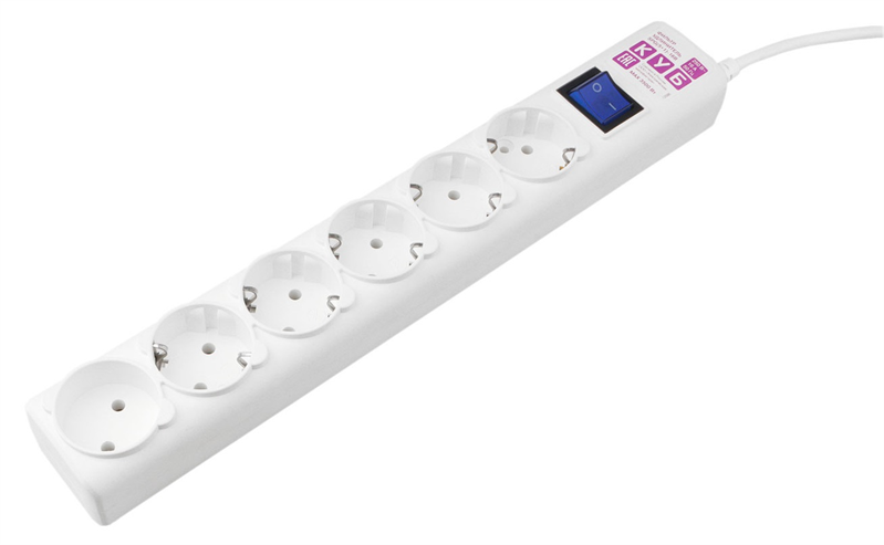 Сетевой фильтр Power Cube сетевой фильтр, 5 метров, 6 розеток SPG(5+1)-16B-5M