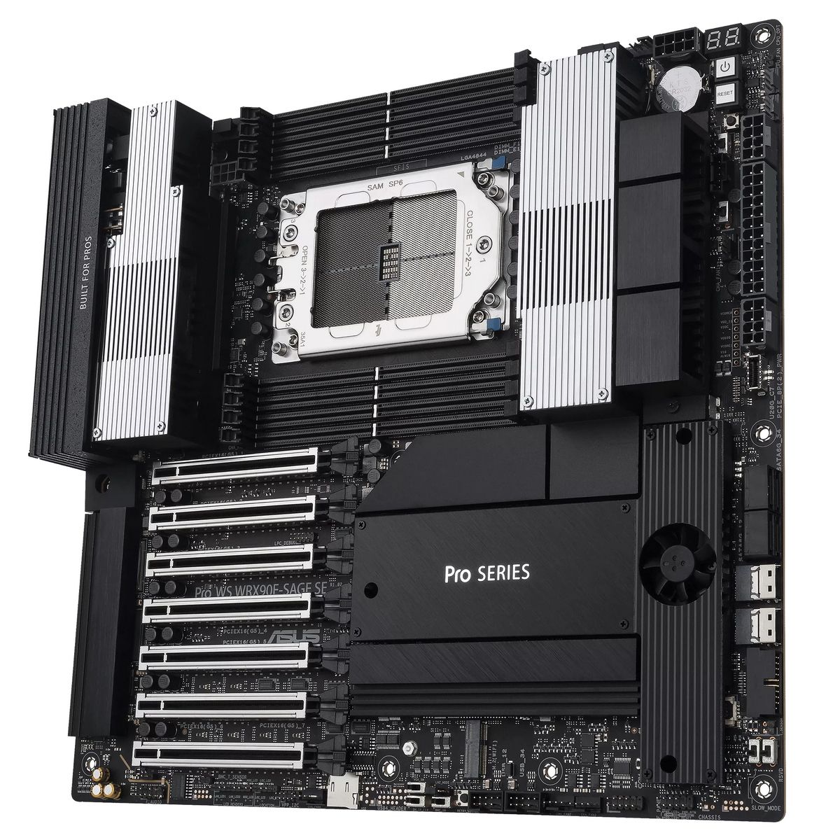 Материнская плата ASUS PRO WS WRX90E-SAGE SE STR5 EEB 8xDDR5 7xPCIEx16 4xM.2 2xUSB-C 2x mini DP VGA 