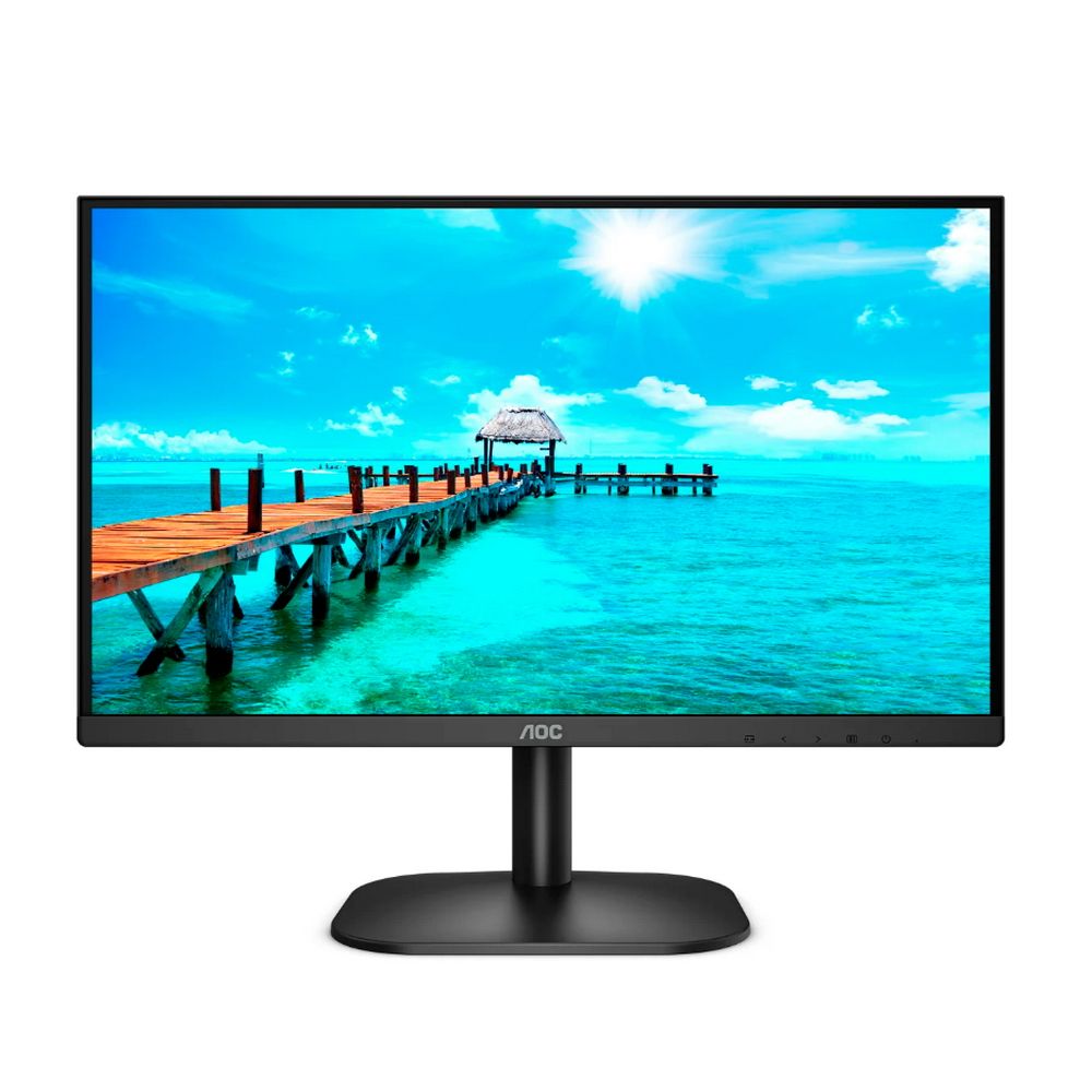 Монитор AOC 23.8" 24B2XD Black (IPS, 1920x1080, D-sub+DVI, 4 ms, 178°/178°, 250 cd/m, 20M:1), (