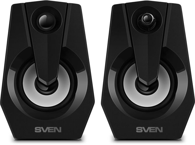 Колонки Sven 370 2.0 черный 6Вт