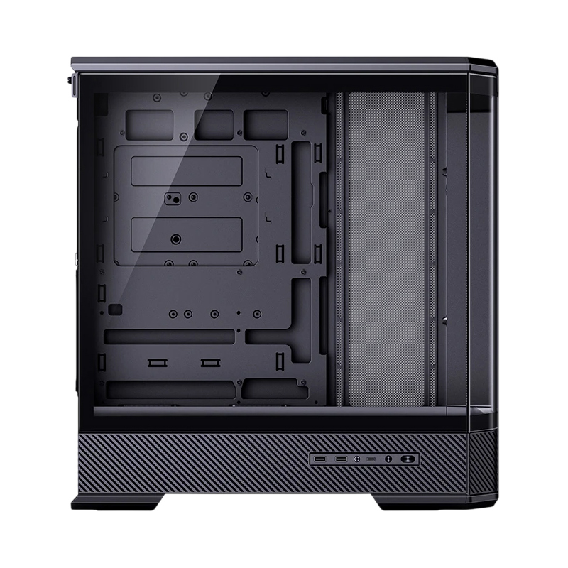 Корпус JONSBO D400, Midi-Tower, TG, no fan, 2xUSB-A 3.0 + 1xUSB-C 3.2, ATX, mATX, mITX Black