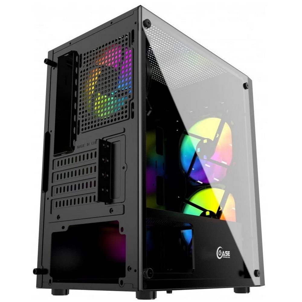 Корпус Powercase Корпус Powercase Mistral Micro T3B Tempered Glass, Mesh, 2x 140mm + 1х 120mm 5-colo