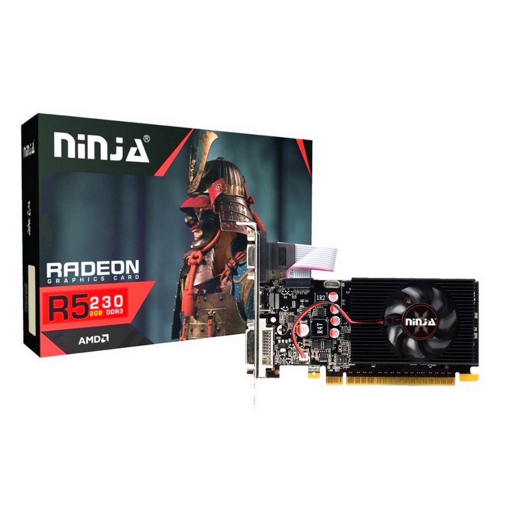 Видеокарта Ninja (Sinotex) R5 230 2GB GDDR3 64bit DVI HDMI 1FAN RTL (728020)
