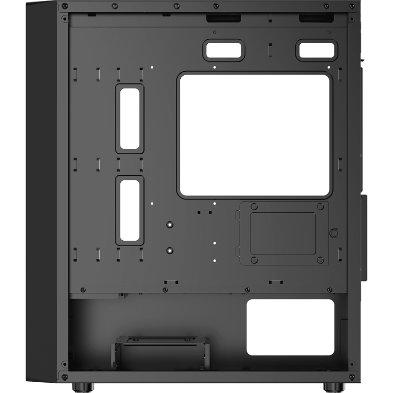 Корпус Ocypus Gamma C50 BK, Mini-Tower, TG, no fans, 1xUSB-A 3.0 + 2xUSB 2.0, mATX, mITX Black