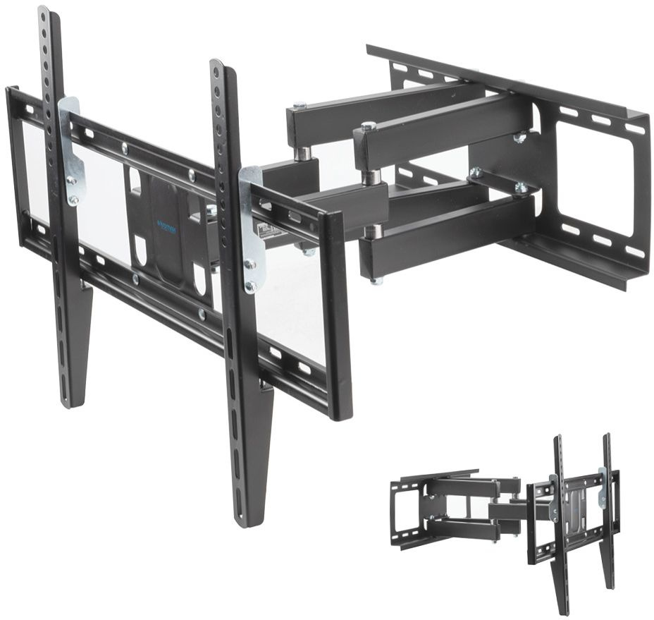 Кронштейн для телевизора Kromax OPTIMA-409 черный 32"-65" макс.45кг настенный поворотно-выдвижной и 