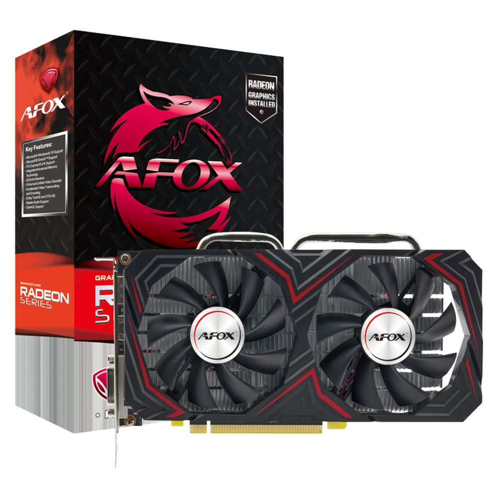 Видеокарта Afox RX 580 4GB GDDR5 256bit DVI 3xDP HDMI 2FAN RTL