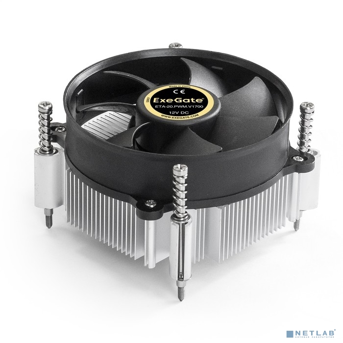 Exegate EX292655RUS Кулер ExeGate ETA-20.PWM.V1700 (Al, LGA1700/1150/1151/1155/1156/1200/1366, TDP 9