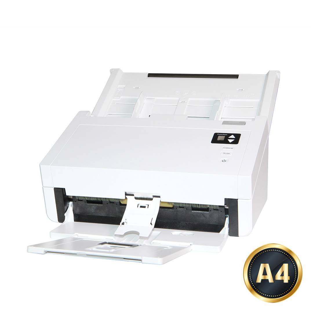 Сканер протяжный Avision AD345GL (000-1093-02G) A4 белый/черный