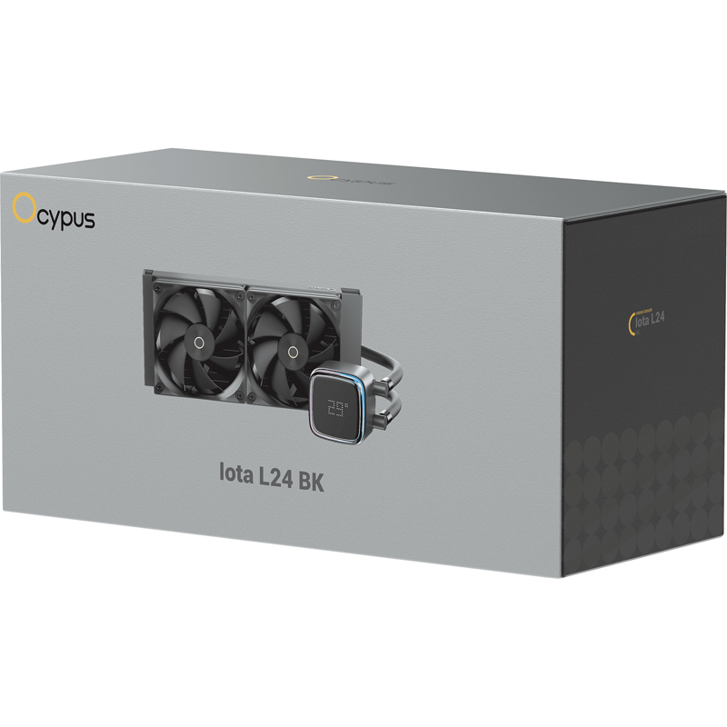 Вентилятор для процессора Ocypus Iota L24 BK ARGB Black 280W/ All Intel/ AMD AM*/ Digital display / 