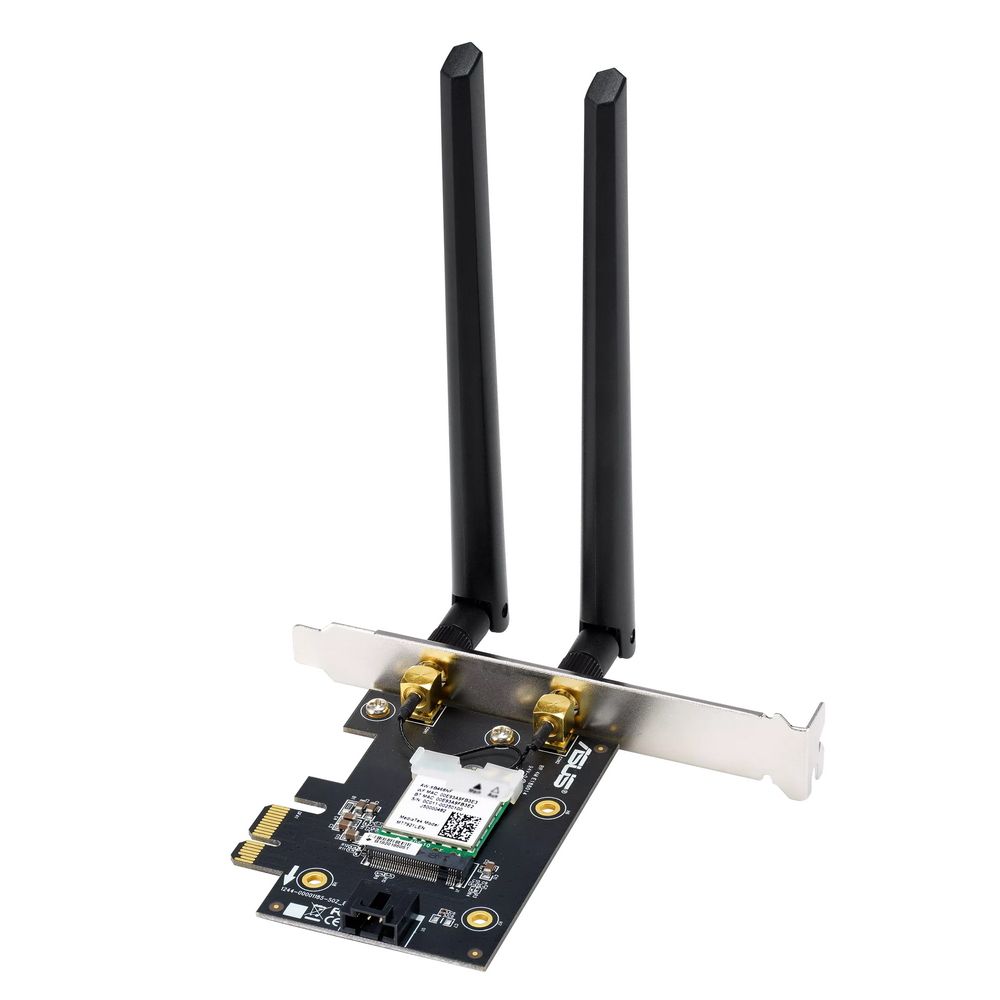 Сетевой адаптер Wi-Fi + Bluetooth Asus PCE-AXE5400 AXE5400 PCI Express x1 (ант.внеш.съем) 2ант.
