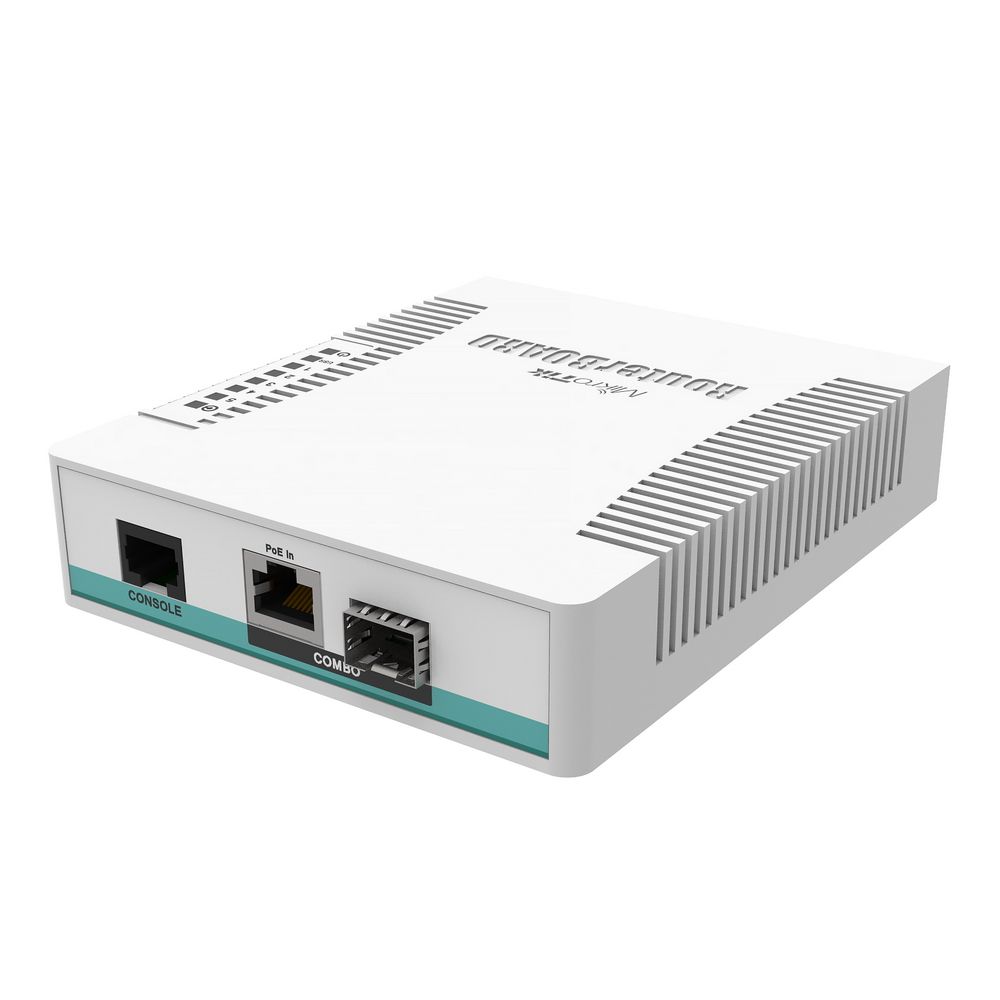 Коммутатор MikroTik CRS106-1C-5S (L2) 1xКомбо(1000BASE-T/SFP) 5SFP управляемый