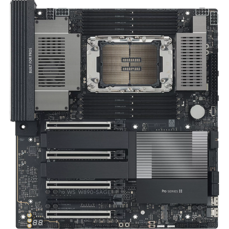 Материнская плата серверная ASUS PRO WS W890-SAGE LGA4710 EEB 8xDDR5 7xPCIEx16