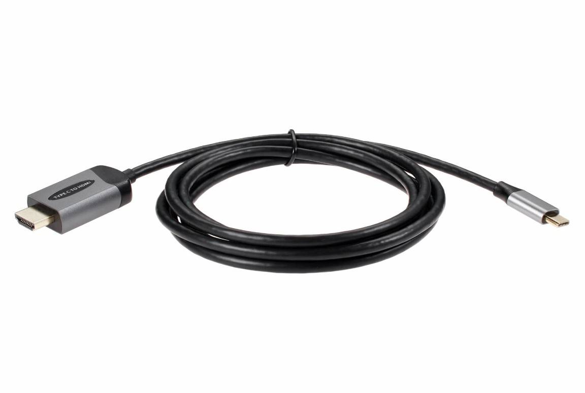 Кабель-адаптер USB3.1 Type-Cm --> HDMI A(m) 4K@60Hz, 1.8m, Telecom <TCC008T-1.8M>