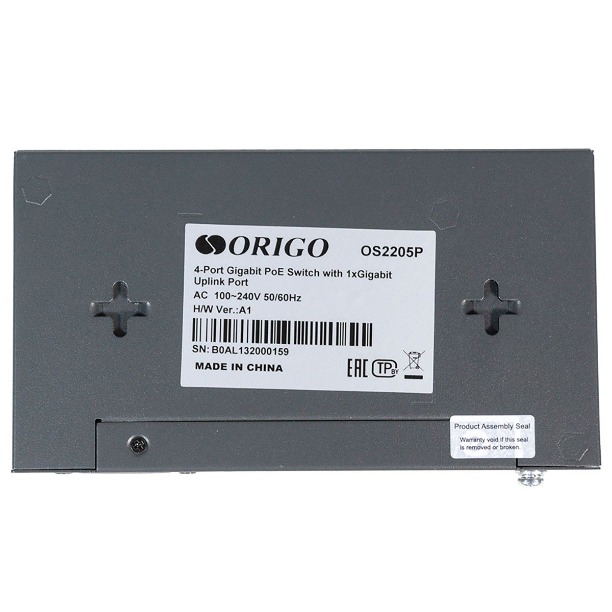 Коммутатор Origo OS2205P/60W OS2205P/60W/A1A (L2) 5x1Гбит/с 4PoE 60W неуправляемый
