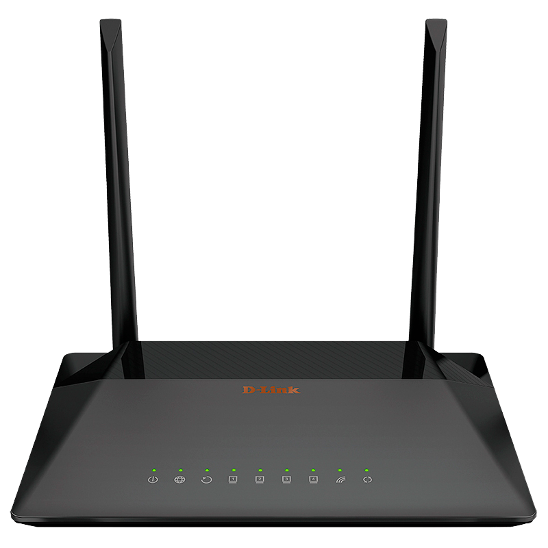 Роутер беспроводной D-Link DSL-224 (DSL-224/R1A) N300 10/100BASE-TX черный
