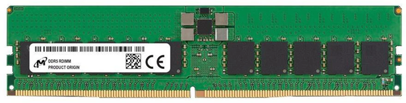 Оперативная память Micron DDR5 RDIMM 32GB 1Rx4 5600 MHz ECC Registered MTC20F1045S1RC56BD1, 1 year, OEM