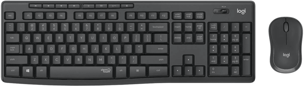Клавиатура + мышь Logitech MK295 клав:черный мышь:черный USB беспроводная Multimedia (920-009813)