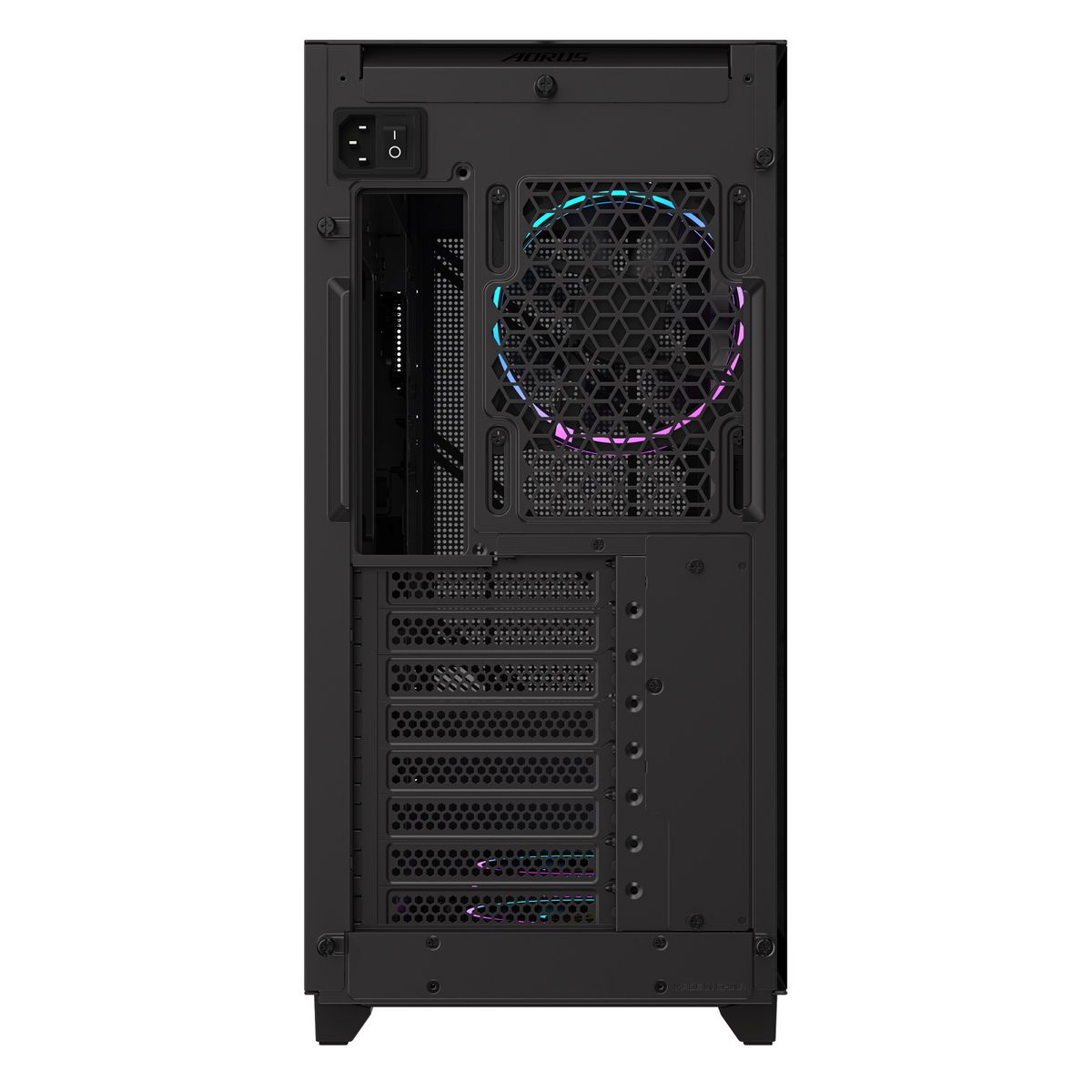Корпус для ПК Gigabyte AORUS C400G MidTower, ATX, USB-C x1, USB 3.0 x2, Audio I/O, Black,TG