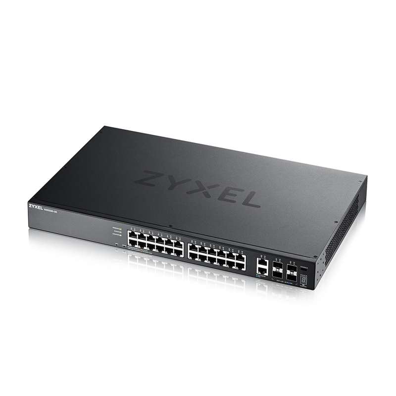 Коммутатор L3 Access коммутатор Zyxel NebulaFlex Pro XGS2220-30, rack 19", 24xRJ-45: 1G, 2xRJ-45: 1/