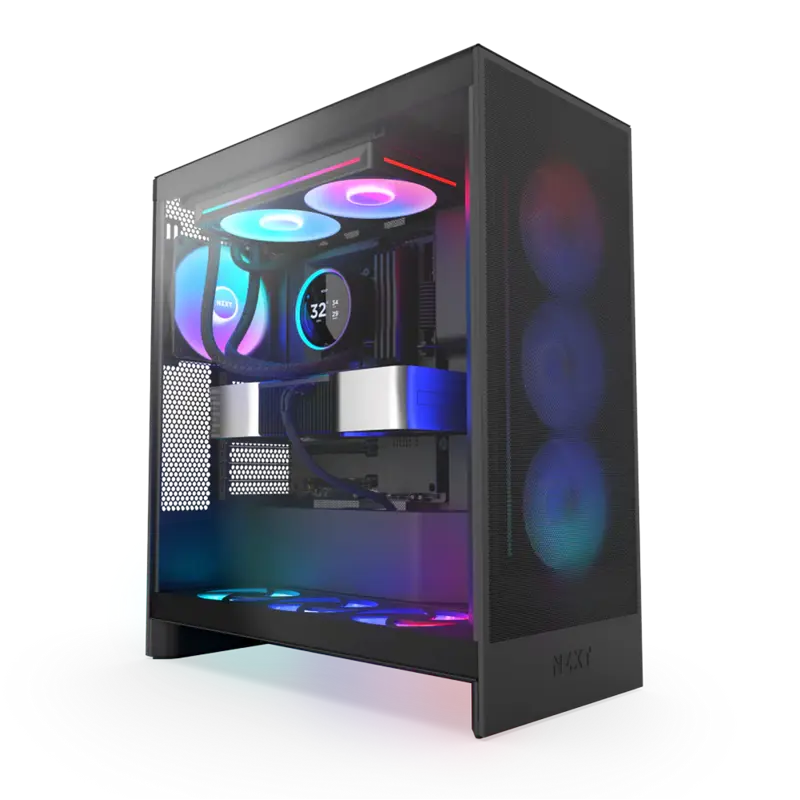 Система жидкостного охлаждения NZXT Kraken Elite 280 RGB (250W, 280mm, LED temp., Black/ Fans: 2x140