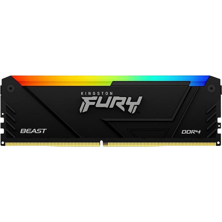 Модуль памяти Kingston 8GB DDR4 3200MHz DIMM FURY Beast Black RGB XMP CL16 1.35V 288-pin Non-ECC