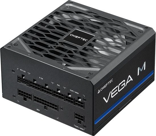 Блок питания CHIEFTEC Vega PPG-1000-C ATX12V 3.1 1000W 80 PLUS GOLD Active 135mm fan Gen5 PCIe